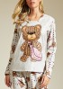 Miniatura - Recco Pijama Longo de New Soft Estampa Urso Croche