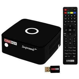 Receptor Cinebox Supremo + Plus 1080 p Wi-Fi USB HDMI IPTV ACM IKS SKS Receptor Cinebox Supremo + Plus 1080 p Wi-Fi USB HDMI IPTV ACM IKS SKS