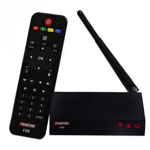 Receptor Phantom Fox HD Wi-Fi IPTV Linux / SEM ANTENAS