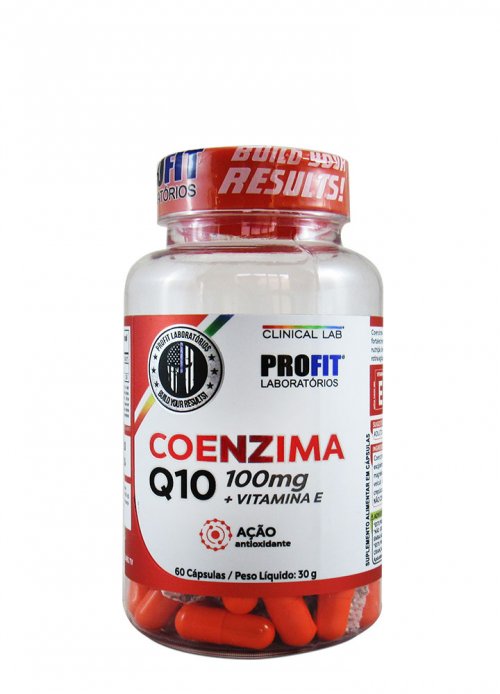 Coenzima Q10 - coq10 - 100mg + Vitamina E - 60 Cápsulas 