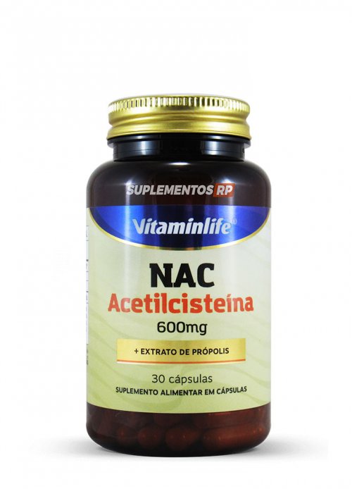 NAC Acetilcisteina + Extrato de Própolis 600mg 