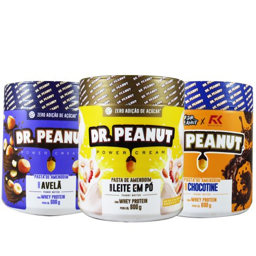 Pasta de Amendoim Dr Peanut proteínas em pote de 600g