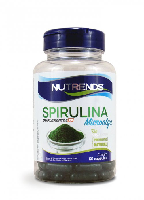 Spirulina Microalga  Vegan -  60 capsulas 