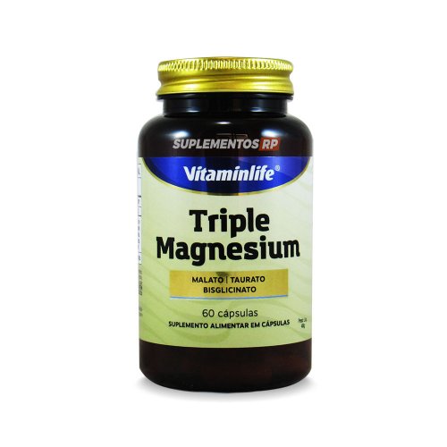 Triple Magnesium (Malato + Taurato + Bisglicinato) - 60 cápsulas
