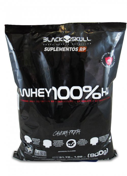 Whey 100% Hd Refil 900g - Black Skull - Wpc + Wpi + Wph