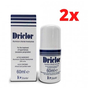 Driclor 60ml - Pack 2 Unidades